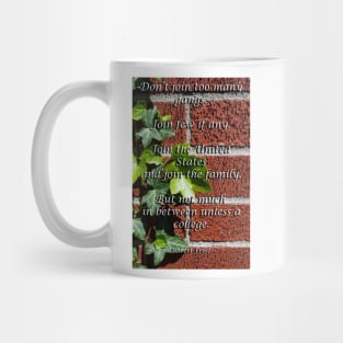 Robert Frost Join a College Mug